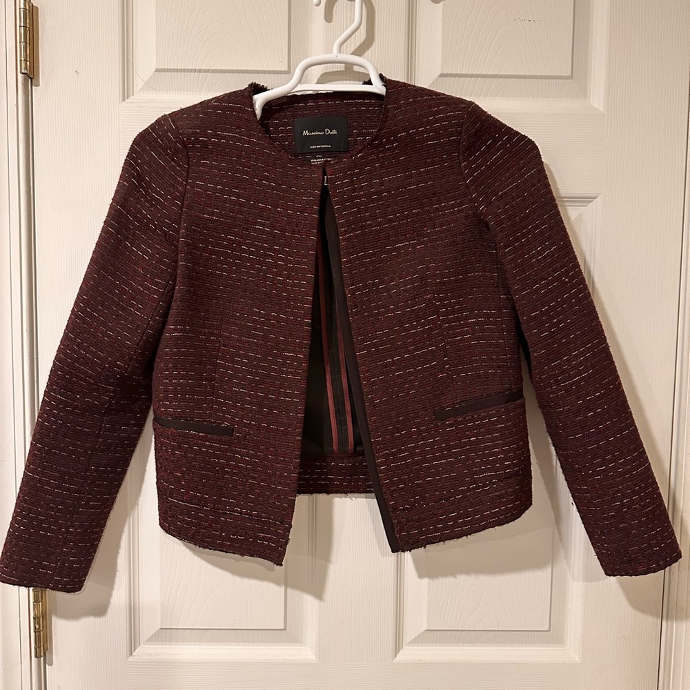 Massimo dutti blazer, wine